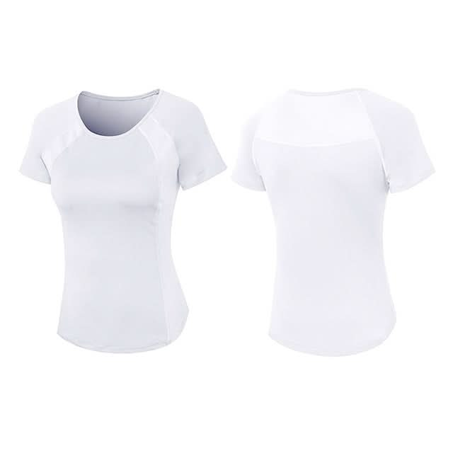 Tight Round Neck Sports Short Sleeve T-shirt For Ladies Reluova