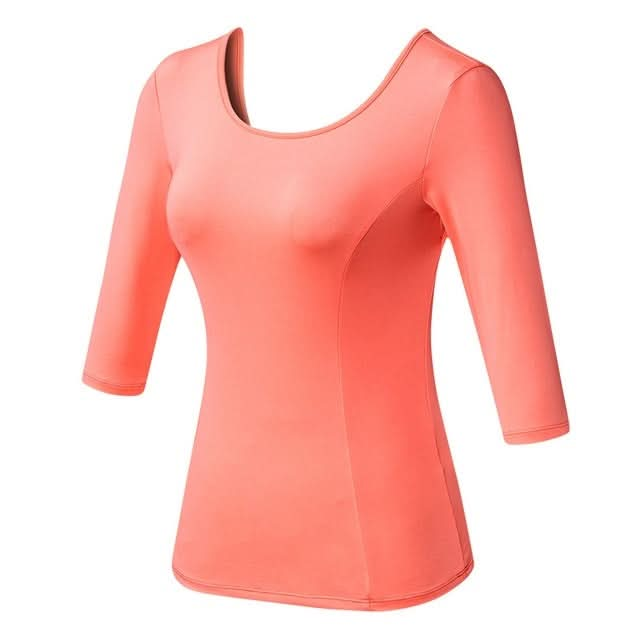 Back Cross Medium-length Sleeve Yoga Sportswear For Ladies Reluova