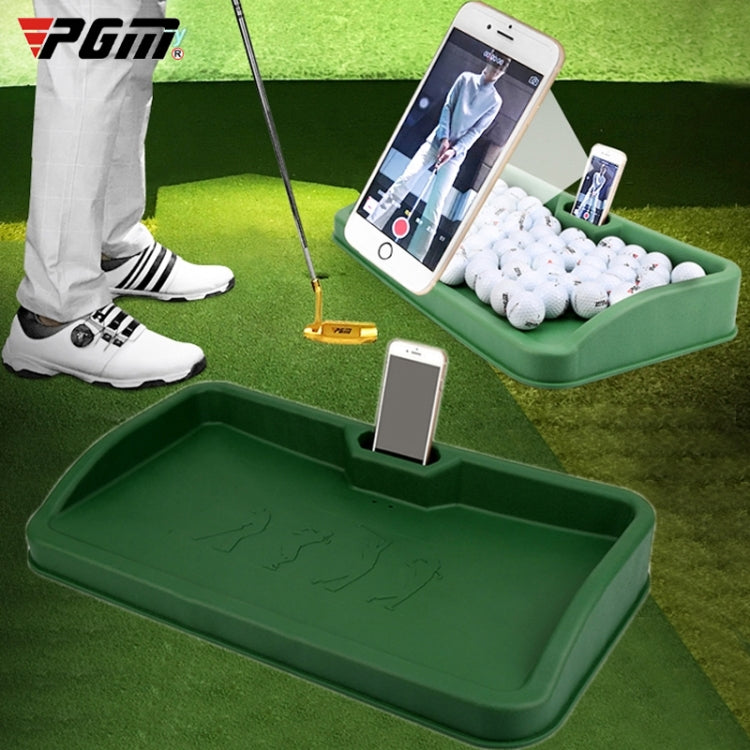 PGM Golf Service Box with Phone Stand, Capacity: about 100 Balls(Color:Green Size:Character Pattern) Reluova