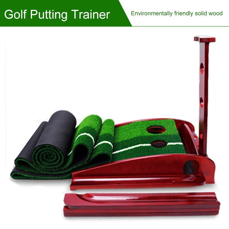 PGM 3m Golf Solid Wood Putter Trainer Practice Set Training Mat