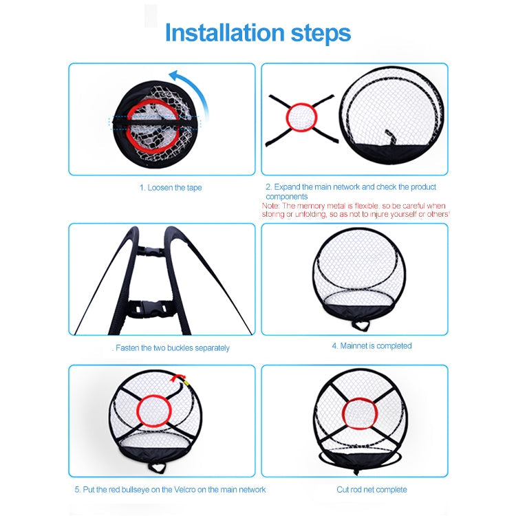 PGM Golf Cutting Rod Folding Practice Net, Peripheral Size: 54x65cm