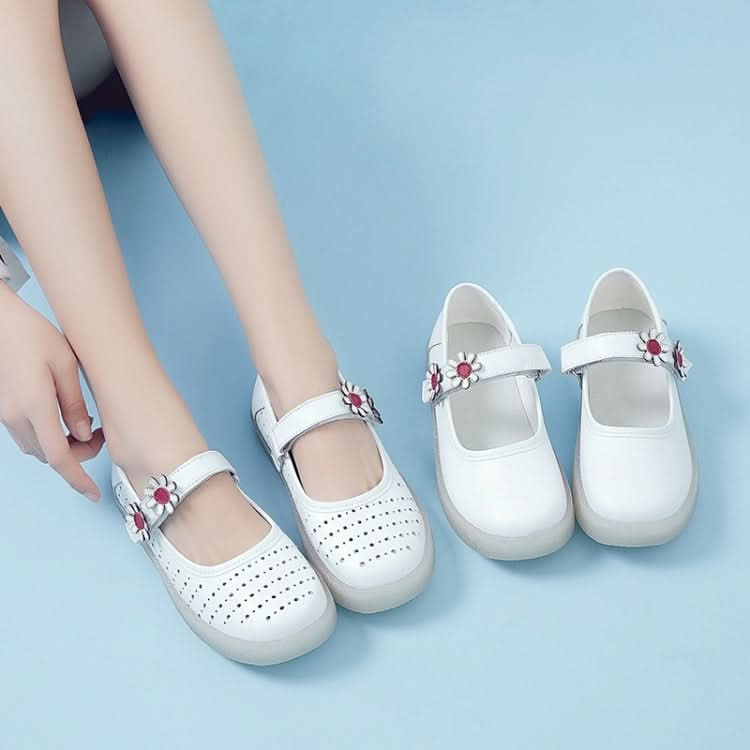 Simple Non-slip Wear-resistant Flower Student Shoes Women Sandals Reluova