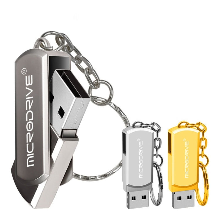 MicroDrive 8GB USB 2.0 Creative Personality Metal U Disk with Keychain My Store