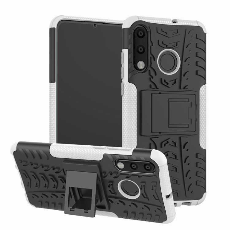 Tire Texture TPU+PC Shockproof Phone Case for Huawei P30 Lite / Nova 4e, with Holder My Store