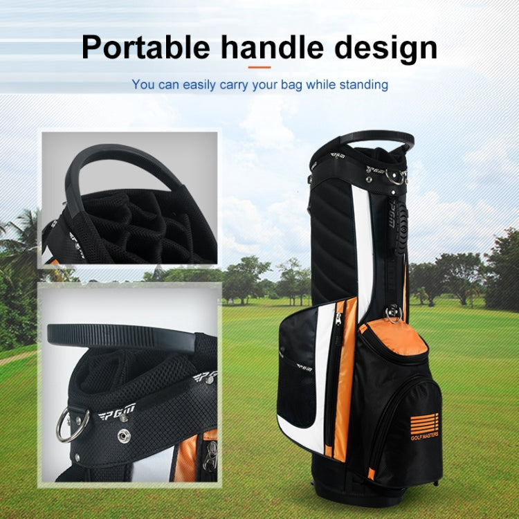 PGM Golf Nylon Lightweight Bag with Holder(Black Green)