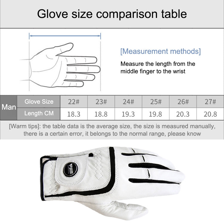 PGM Golf Sheepskin Breathable Non-slip Single Gloves for Men Reluova