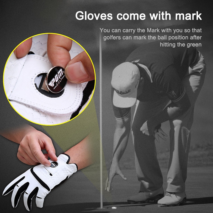 PGM Golf Sheepskin Breathable Non-slip Single Gloves for Men Reluova