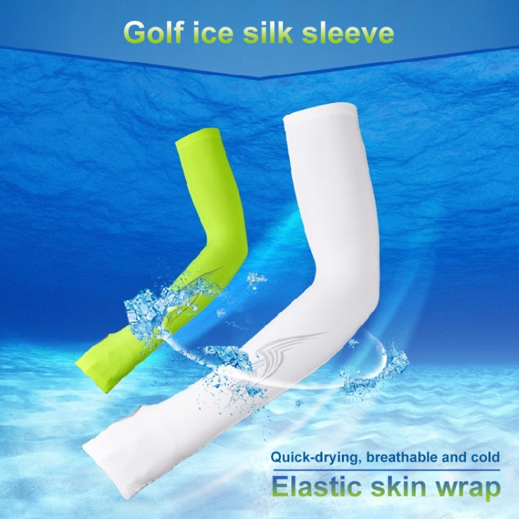 PGM Golf Sunscreen Breathable Sports Cuff Sleeve(Fluorescent Green) Reluova