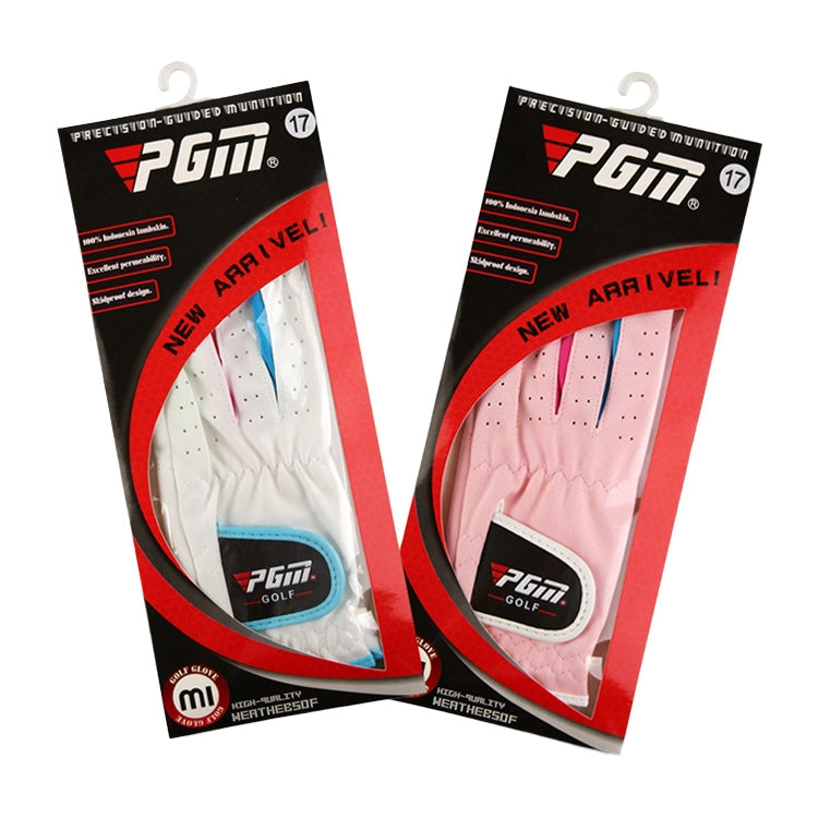 PGM One Pair Golf Microfiber Cloth Soft Comfortable Gloves for Children Reluova