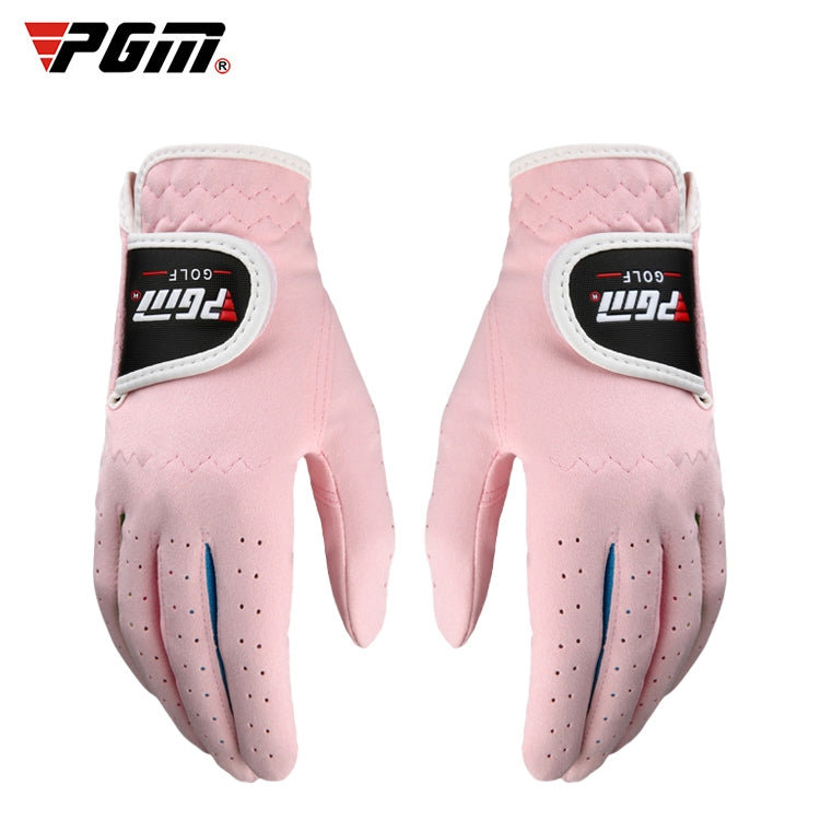 PGM One Pair Golf Microfiber Cloth Soft Comfortable Gloves for Children