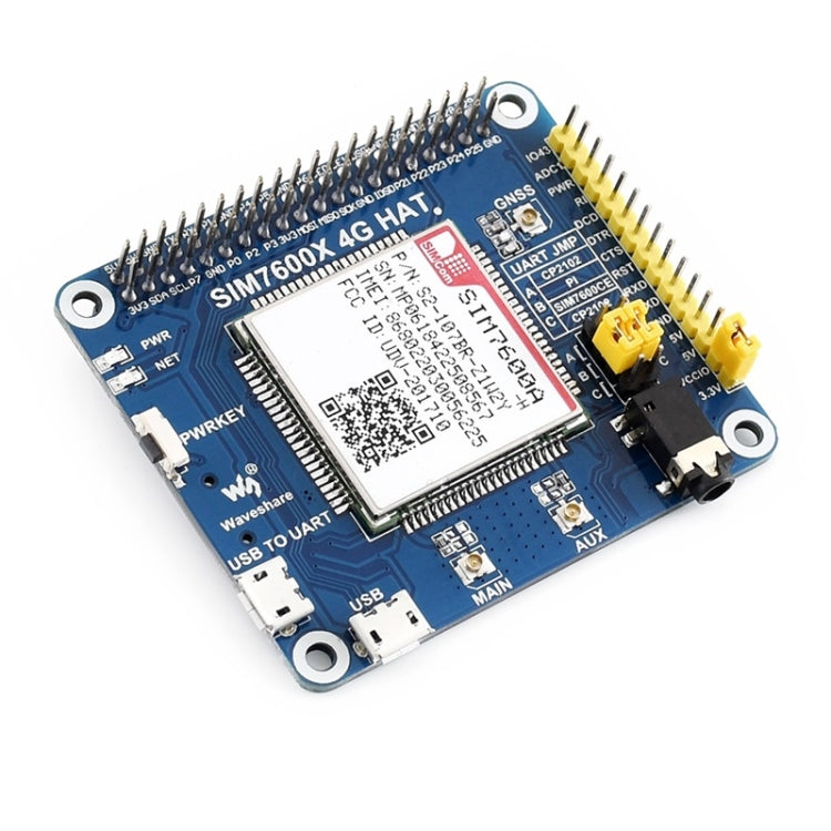 Waveshare 4G / 3G / GNSS HAT для Raspberry Pi, LTE CAT4, для Северной Америки