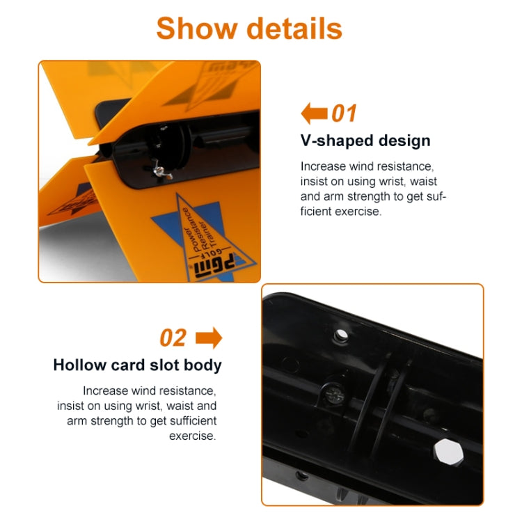 PGM Golf Warm-up Wind Swing Fan Resistance Practice Aid Trainer Training Guide Reluova
