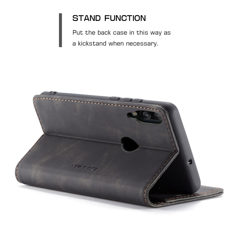 CaseMe Multifunctional Retro Frosted Horizontal Flip Leather Case for Huawei P Smart 2019 /  Honor 10 Lite, with Card Slots & Holder & Wallet