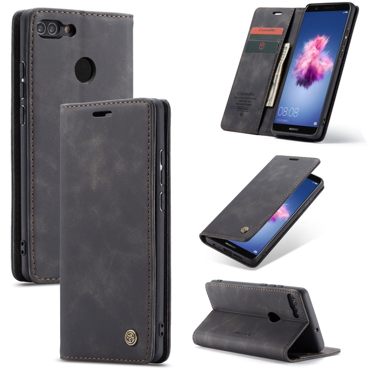 CaseMe Multifunctional Retro Frosted Horizontal Flip Leather Case for Huawei P Smart / Enjoy 7S /  Honor 9 Lite, with Card Slots & Holder & Wallet My Store