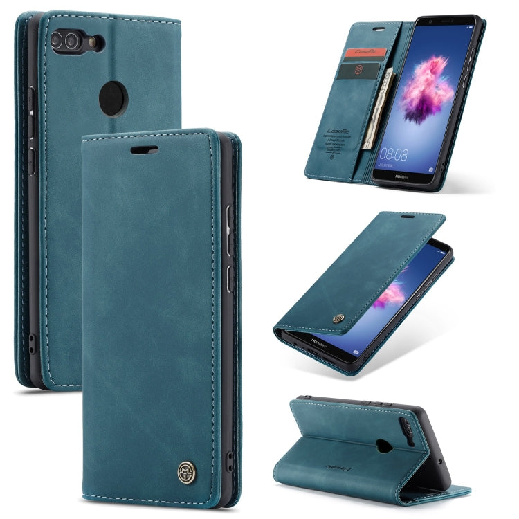 CaseMe Multifunctional Retro Frosted Horizontal Flip Leather Case for Huawei P Smart / Enjoy 7S /  Honor 9 Lite, with Card Slots & Holder & Wallet