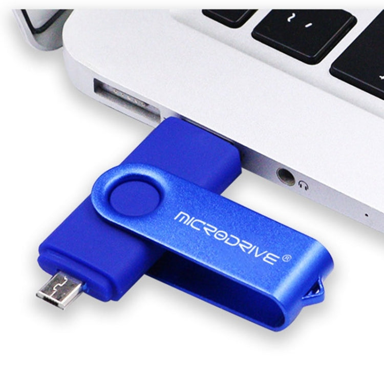 MicroDrive 8GB USB 2.0 Phone and Computer Dual-use Rotary OTG Metal U Disk My Store