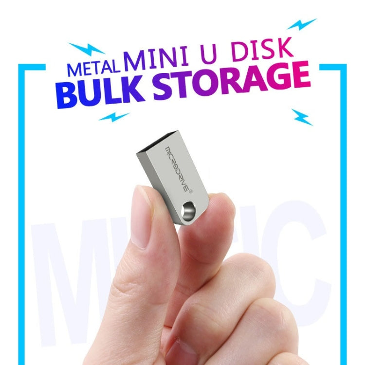 MicroDrive 4GB USB 2.0 Mini Semi-circular Metal U Disk My Store