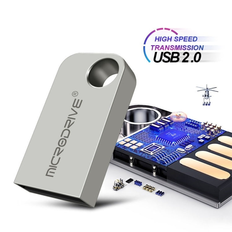 MicroDrive 8GB USB 2.0 Mini Semi-circular Metal U Disk My Store