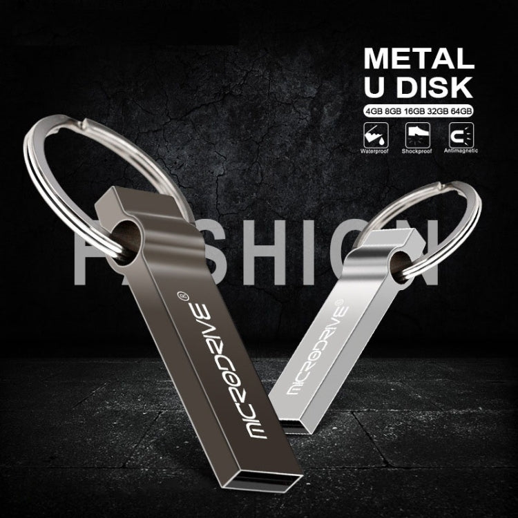 MicroDrive 4GB USB 2.0 Metal Keychain U Disk My Store