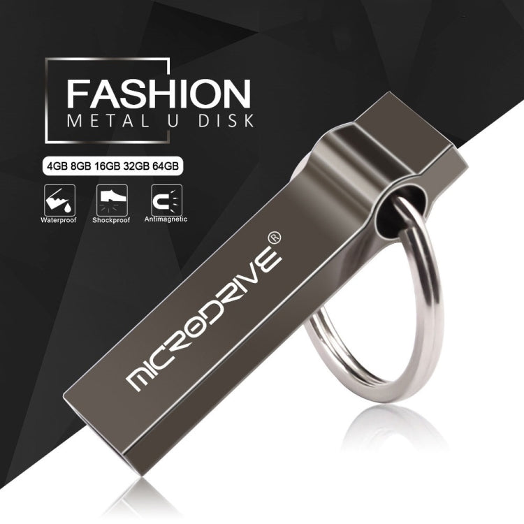 MicroDrive 4GB USB 2.0 Metal Keychain U Disk My Store