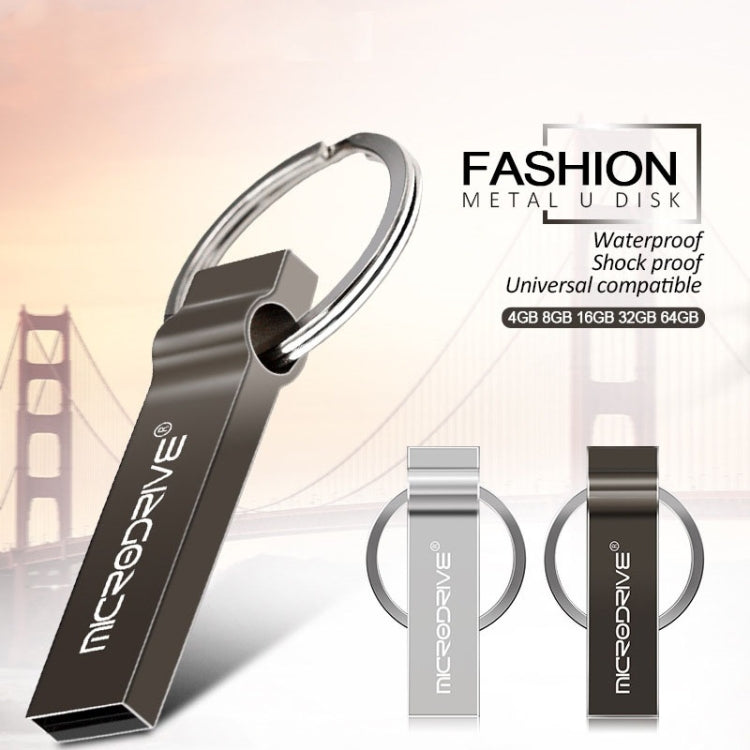 MicroDrive 4GB USB 2.0 Metal Keychain U Disk My Store