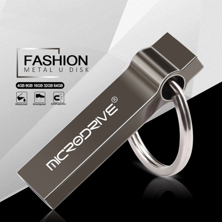 MicroDrive 4GB USB 2.0 Metal Keychain U Disk