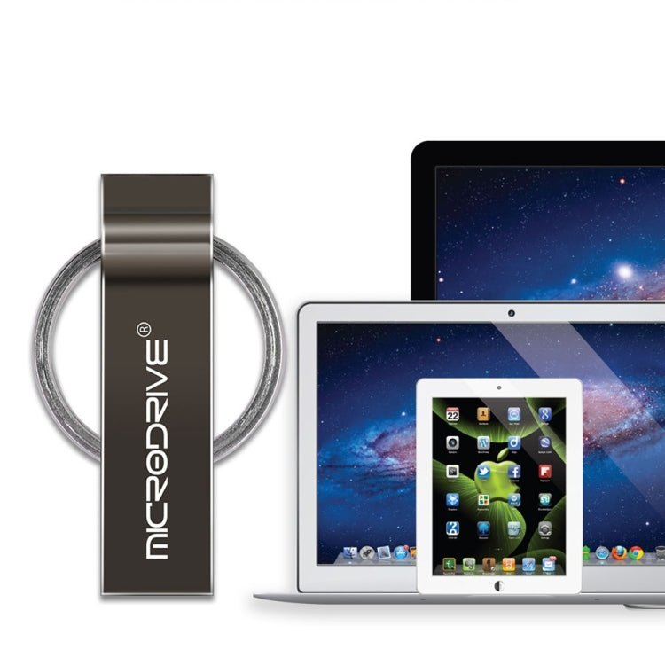 MicroDrive 4GB USB 2.0 Metal Keychain U Disk