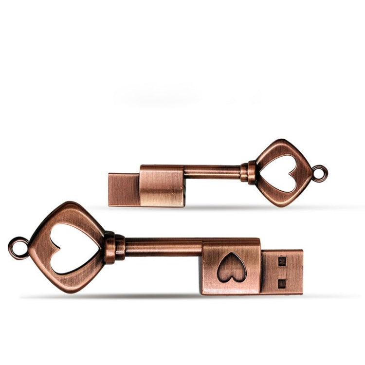 MicroDrive 4GB USB 2.0 Copper Love Key U Disk My Store