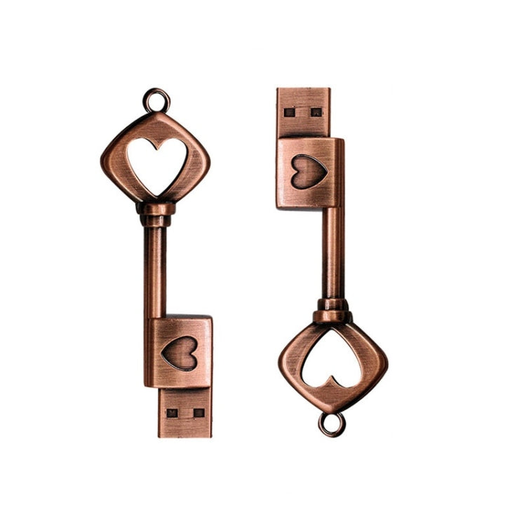 MicroDrive 4GB USB 2.0 Copper Love Key U Disk My Store