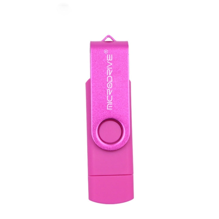 MicroDrive 32GB USB 2.0 Mobile Computer Dual-use Rotating OTG Metal U Disk My Store