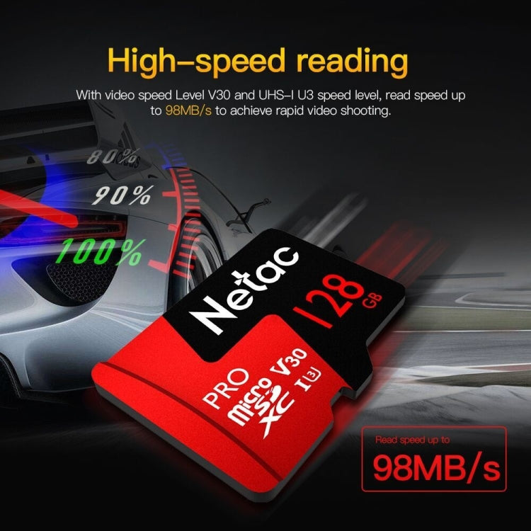 Netac P500 PRO 128GB U3 Speed Level Automobile Data Recorder Monitor Camera Memory Card TF Card My Store