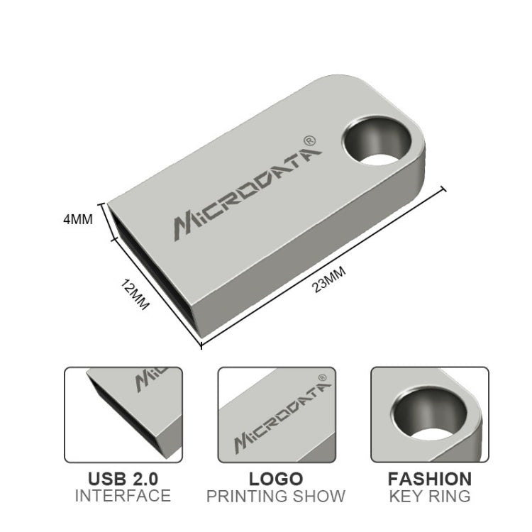 Microdata 4GB USB 2.0 Mini Metal U Disk