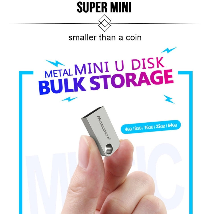 Microdata 4GB USB 2.0 Mini Metal U Disk My Store