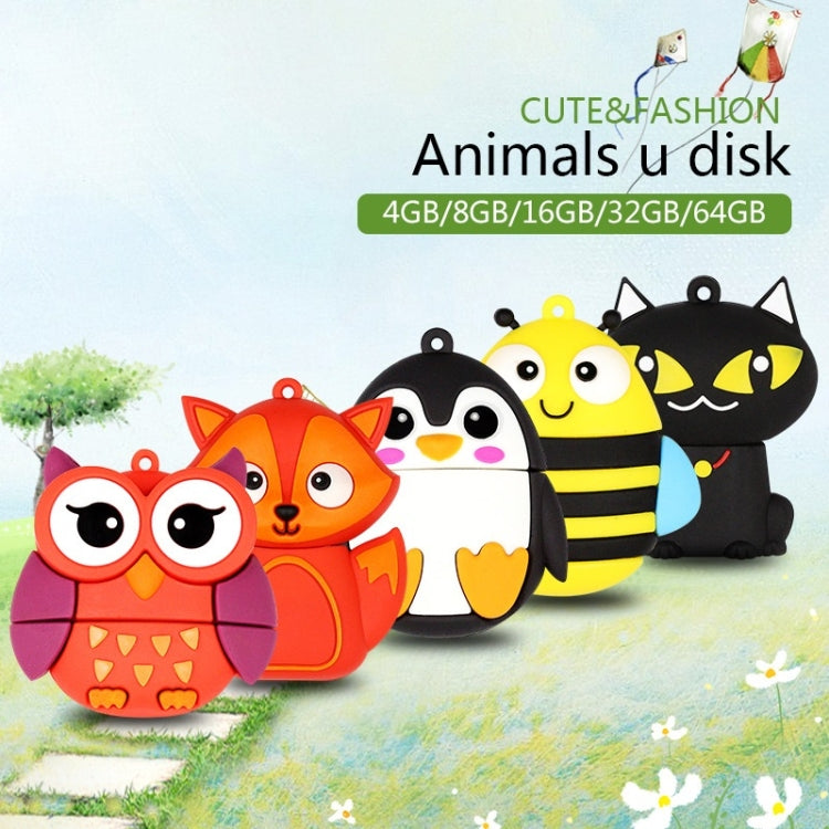 MicroDrive 4GB USB 2.0 Creative Cute Owl U Disk