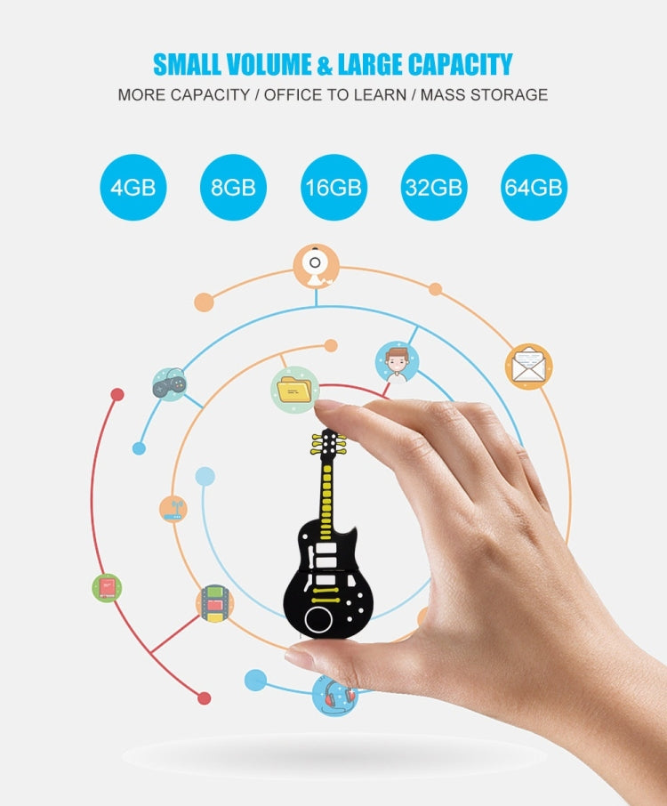 MicroDrive 4GB USB 2.0 Guitar U Disk