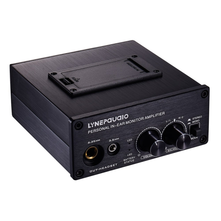 LINEPAUDIO B982 Power Amplifier Instrument Drummer Earphone Monitor Signal Amplifier, Dual XLR Input