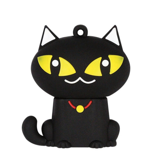 MicroDrive 128GB USB 2.0 Creative Cute Black Cat U Disk