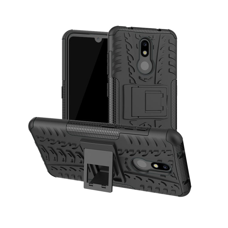 Tire Texture TPU+PC Shockproof Case for Nokia 4.2, with Holder My Store