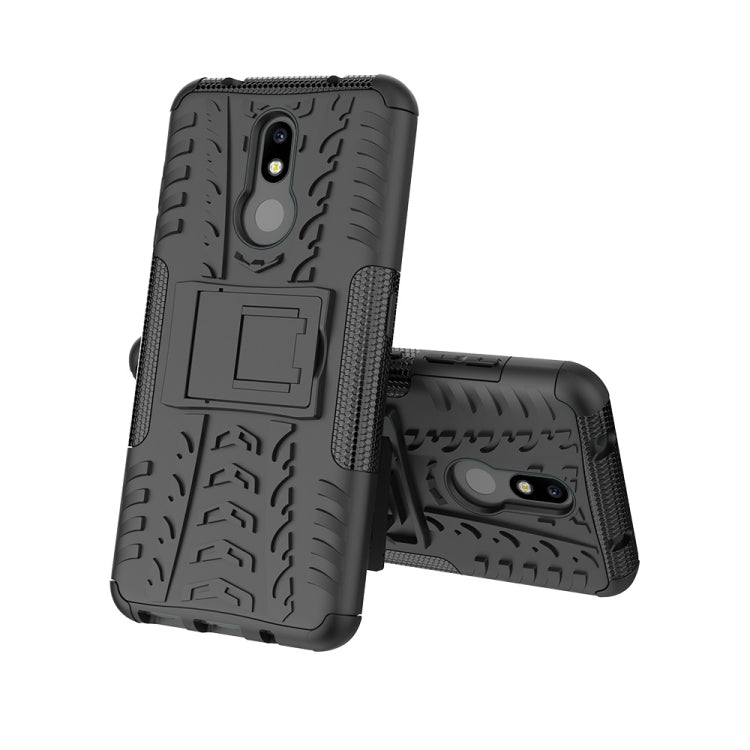 Tire Texture TPU+PC Shockproof Case for Nokia 4.2, with Holder My Store