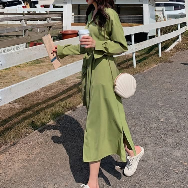 Slim Shirt Long Sleeve Dress