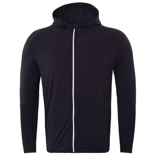 SIGETU Men Sports Quick-drying Coat (Color:Black Size:XXXL) Reluova