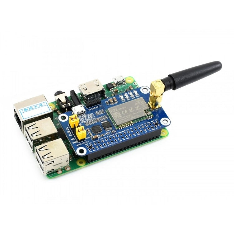 Waveshare LoRa HAT 433MHz Frequency Band for Raspberry Pi, Applicable for Europe / Asia / Africa