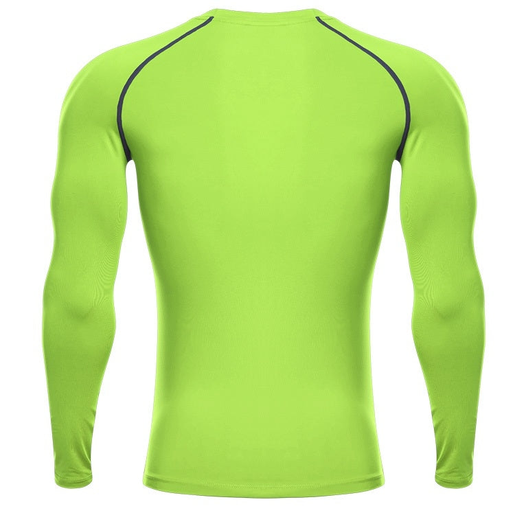 SIGETU Men Quick-drying Long-sleeved Elastic Sportwear Reluova