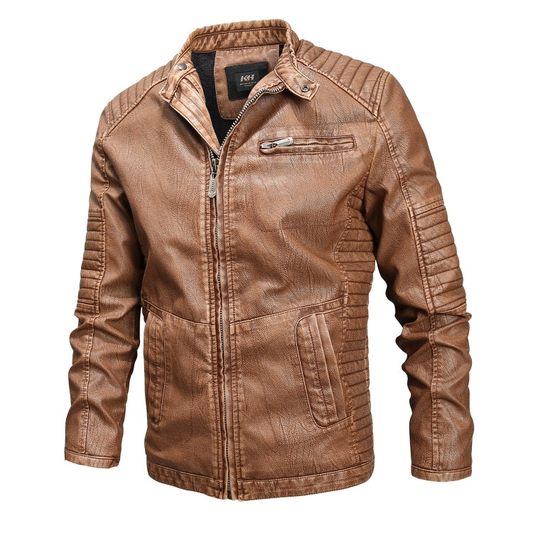 Fashionable Men Leather Jacket Reluova