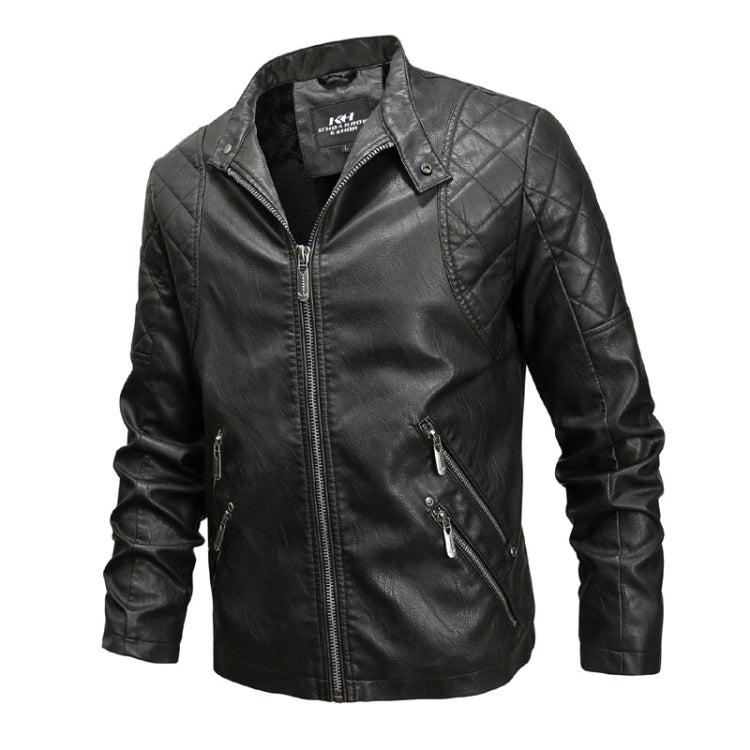 Autumn And Winter Fashion Tide Male Leather Jacket