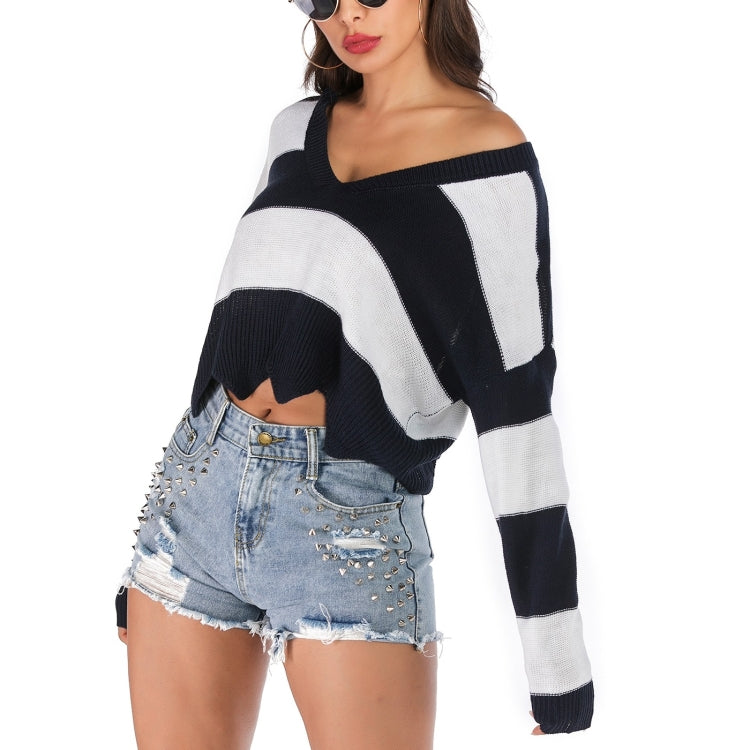 Striped Fashion Casual Pullover Reluova