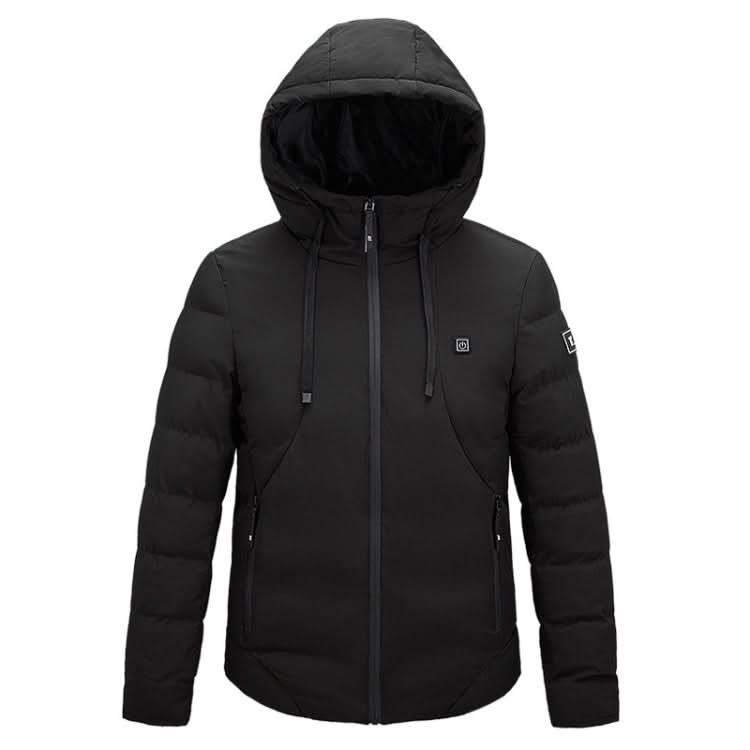 Men and Women Intelligent Constant Temperature USB Heating Hooded Cotton Clothing Warm Jacket Reluova