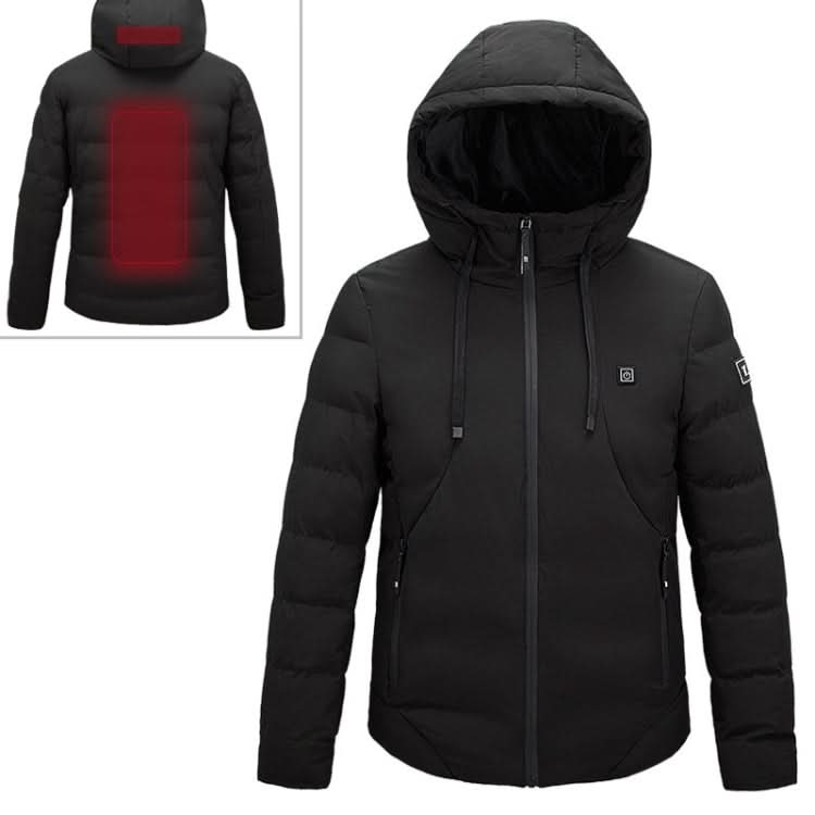 Men and Women Intelligent Constant Temperature USB Heating Hooded Cotton Clothing Warm Jacket Reluova