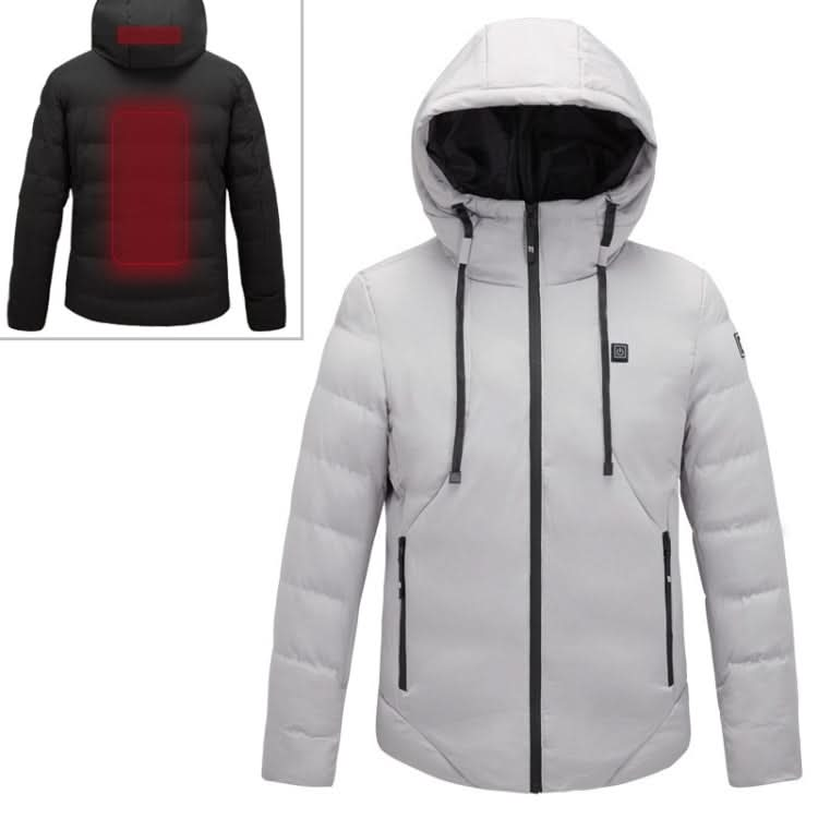 Men and Women Intelligent Constant Temperature USB Heating Hooded Cotton Clothing Warm Jacket Reluova