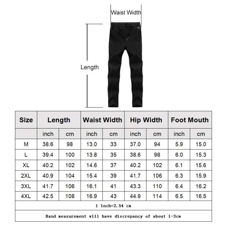 USB Heated Thick Woolen Casual Pants (Color:Black Size:M) Reluova